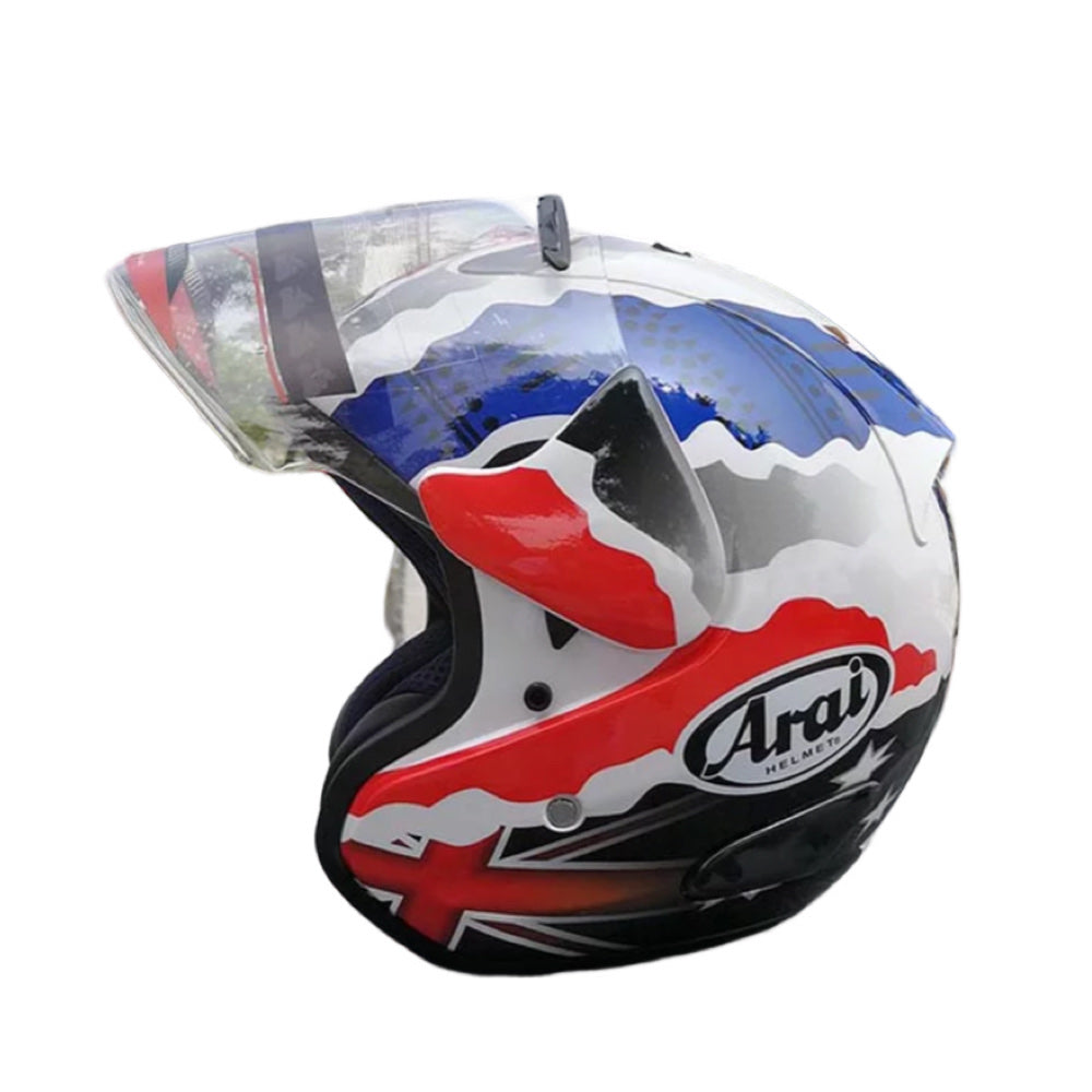 Casque jet motif anglais